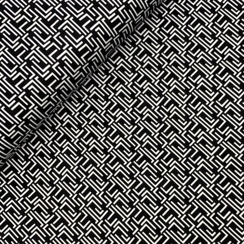 Preview: Viskose Jersey Punta - Holma - black /offwhite