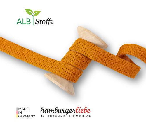 Bio Flachkordel - 1,2 cm - A76 - nepal - Bliss - Albstoffe - Hamburger Liebe