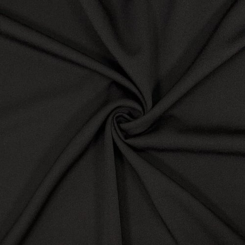 RESTSTÜCK 0,60m !!! - Hosenstoff - Two Way Stretch - Wool Touch - black