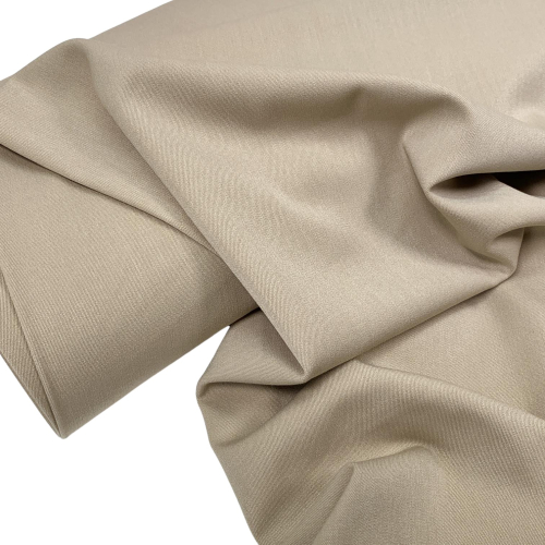 RESTSTÜCK 1,50m !!! - Hosenstoff - Two Way Stretch - Wool Touch - sand