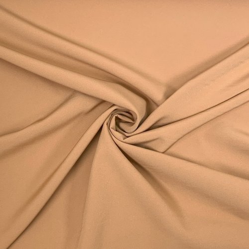 Polyester Stretch - Hosenstoff - karamel
