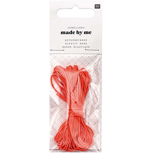 Hutgummiband - neon orange - 1mm x 5m