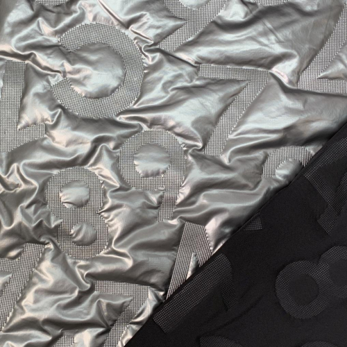 Preview: RESTSTÜCK 0,80m !!! - Jackenstepper - Alphabet - silver grey