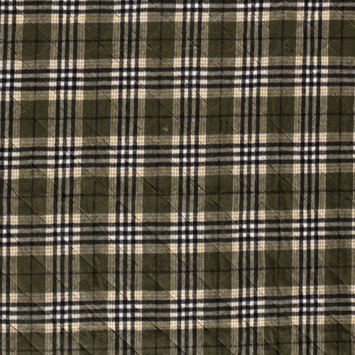 Preview: RESTSTÜCK 0,70m !!! - Jackenstepper - Flanell - Karo Thurid - khaki