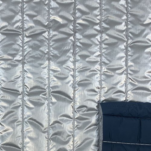 Preview: RESTSTÜCK 70cm !!! - Jackenstepper - Shiny - silber