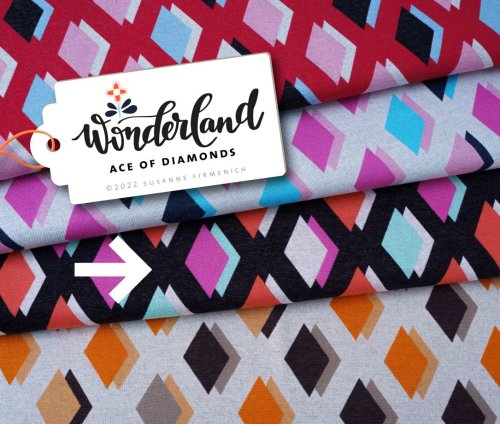 Bio Jacquard - Ace of Diamonds - Col.3 - black - Wonderland - Hamburger Liebe - Albstoffe