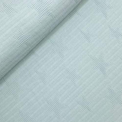 Jacquard Waffelpique Baumwolle - Star - dusty mint