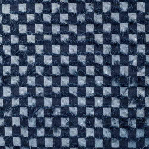 Jeansstoff - Fancy Check - denim
