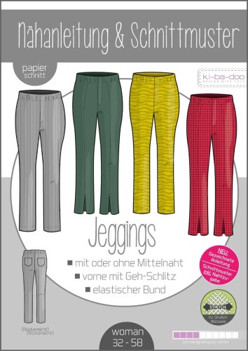 Papierschnittmuster - Jeggings - Damen - Kibadoo