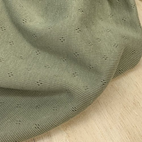 Feinstrickjersey - Ajour Lilou - olive