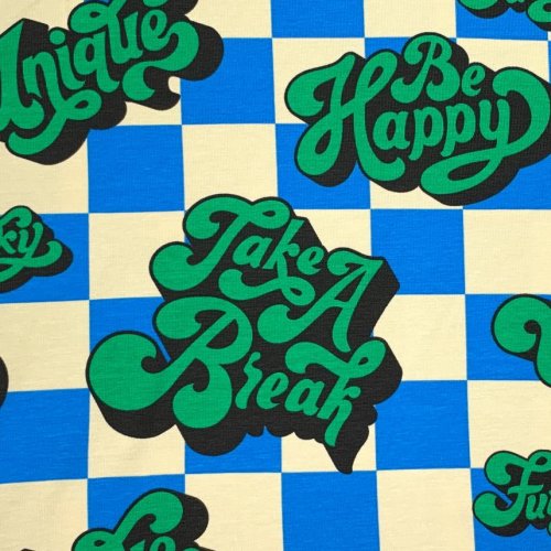Jersey - Be Happy - blue/green