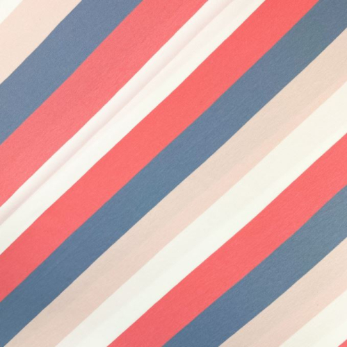 B-Ware !!!! - Jersey - Colourblocks - rosa/blau