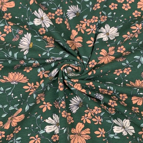 Jersey - Marijke Flowers - dark green