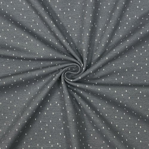 Preview: RESTSTÜCK 0,40m !!! - Jersey - Mini Drops - grau
