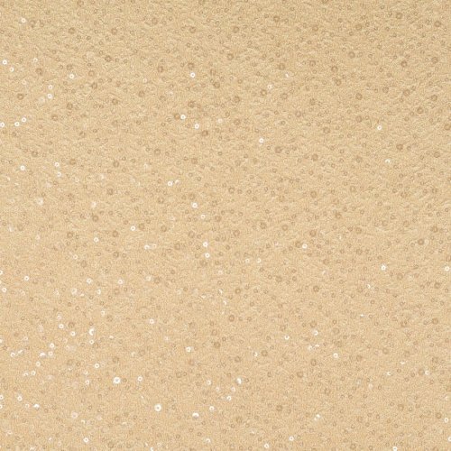 Pailetten Jersey - Golden Glow - creme