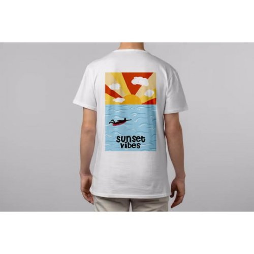 Jersey Panel - Sunset Vibes - white