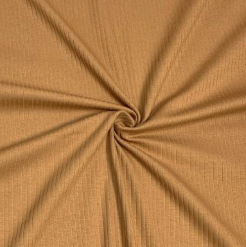 Rippenjersey - Mandy - caramel