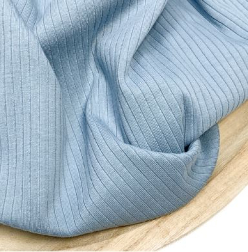 RESTSTÜCK 1,60m !!! - Rippenjersey - Mandy - dusty blue