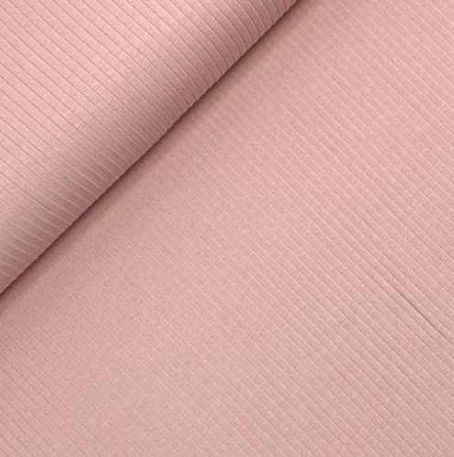 Rippenjersey - Mandy - dusty pink
