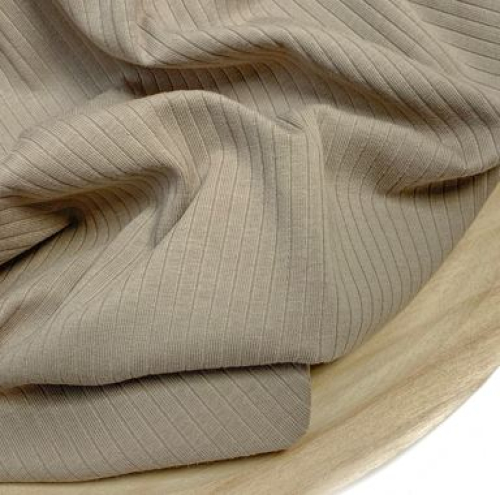 RESTSTÜCK 0,90m !!! - Rippenjersey - Mandy - taupe