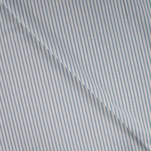 Preview: RESTSTÜCK 0,90m !!! - Jersey - Small Stripes - dusty blue