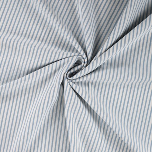 Preview: RESTSTÜCK 0,90m !!! - Jersey - Small Stripes - dusty blue
