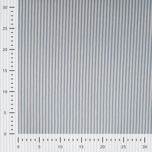 Jersey - Small Stripes - dusty blue
