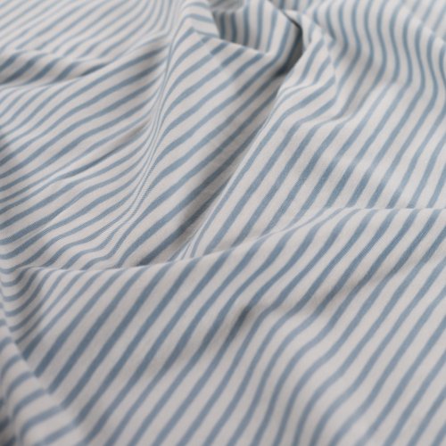 RESTSTÜCK 0,90m !!! - Jersey - Small Stripes - dusty blue