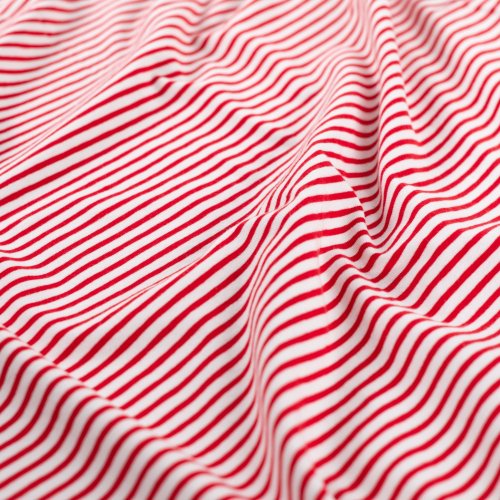Jersey - Small Stripes - red