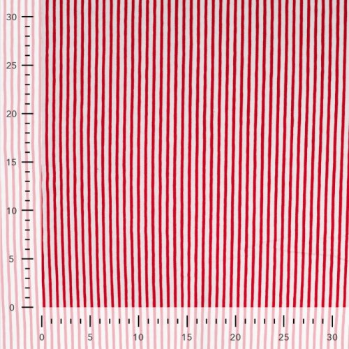 Jersey - Small Stripes - red