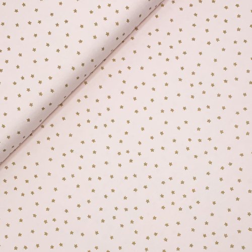 Jersey - Baby - Sterne - rosa/gold - Rico Design