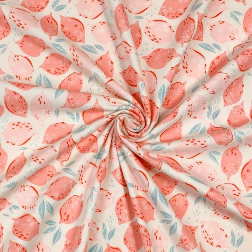 Jersey - Strawberry Lemonade - Sunburst - Art Gallery Fabrics