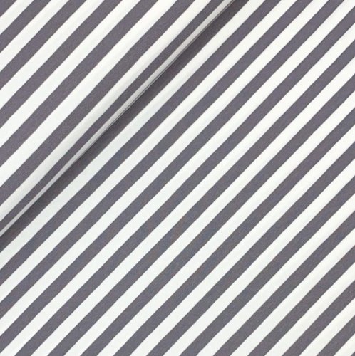 Jersey - Streifen - grey/white