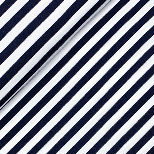 Jersey - Streifen - navy/white