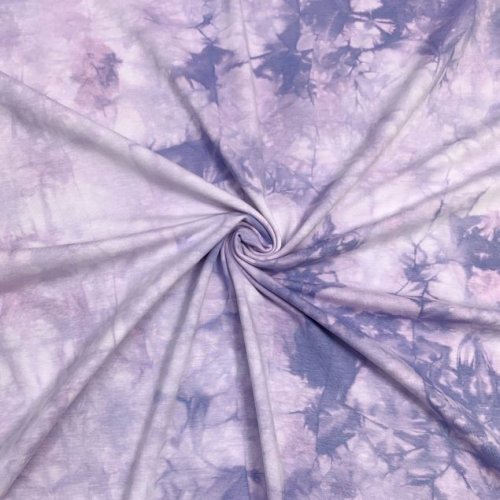 Preview: RESTSTÜCK 0,40m !!! - Jersey - Tie & Dye - lilac