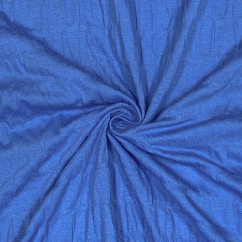 Jersey gesmokt - jeansblau