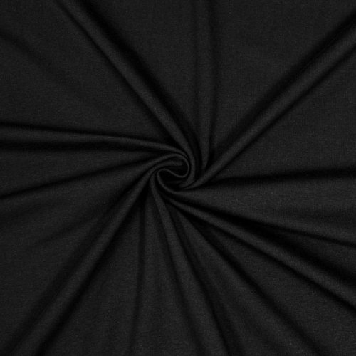Jersey - uni - schwarz