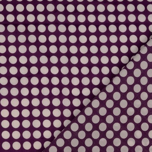 Baumwoll Satin - Just Dots - violett - In my Garden - Hamburger Liebe