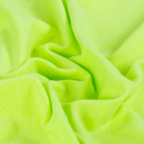 Preview: French Terry - uni - neon lime meliert