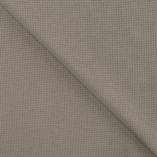 Preview: Strickjersey - Mini Waffel - taupe