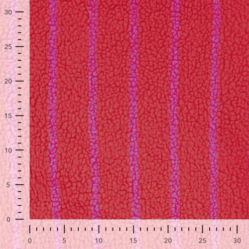 Preview: Teddy Plüsch - Lulu Stripes - rot/rosa