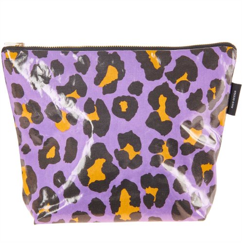 Kosmetiktasche - Acid Leo - lila/orange - 28x21x9cm