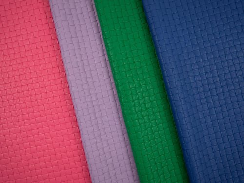 Kunstleder - Venus - Flechtoptik - pink - Swafing