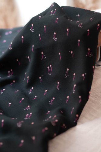 Viskose - Bloom Every Day Black - Lise Tailor