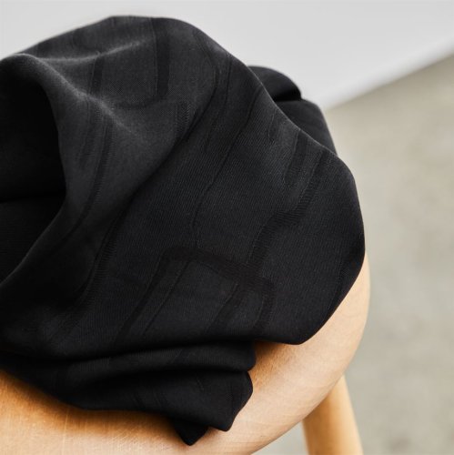 RESTSTÜCK 60cm !!! - Lane Jacquard mit TENCEL™ - black - meetMilk