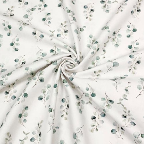 Baumwolle - Leaves - Popeline