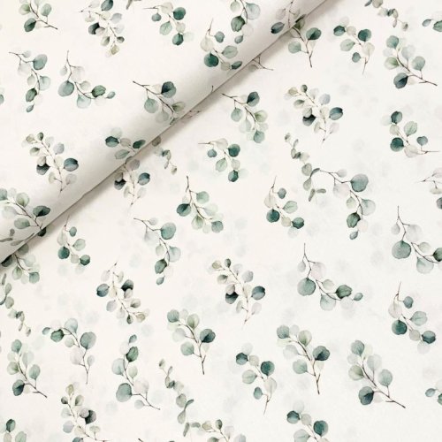 Baumwolle - Leaves - Popeline