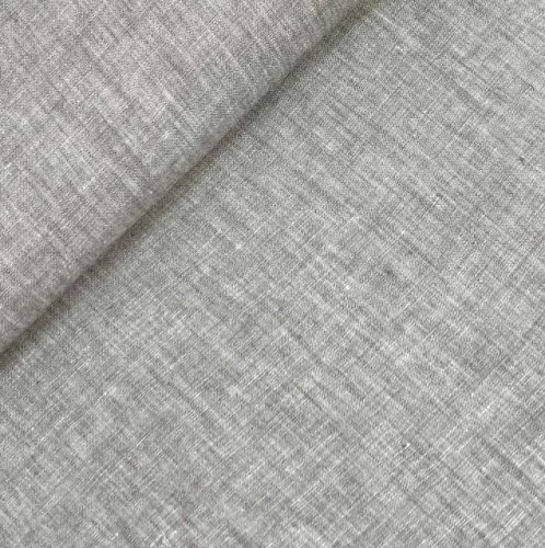 RESTSTÜCK 50cm !!! - Leinen - Georgio - grey melange