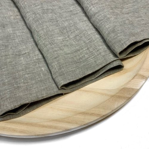 RESTSTÜCK 50cm !!! - Leinen - Georgio - light khaki melange