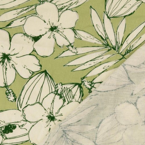 Leinen Viskose - Vera - lindgrün